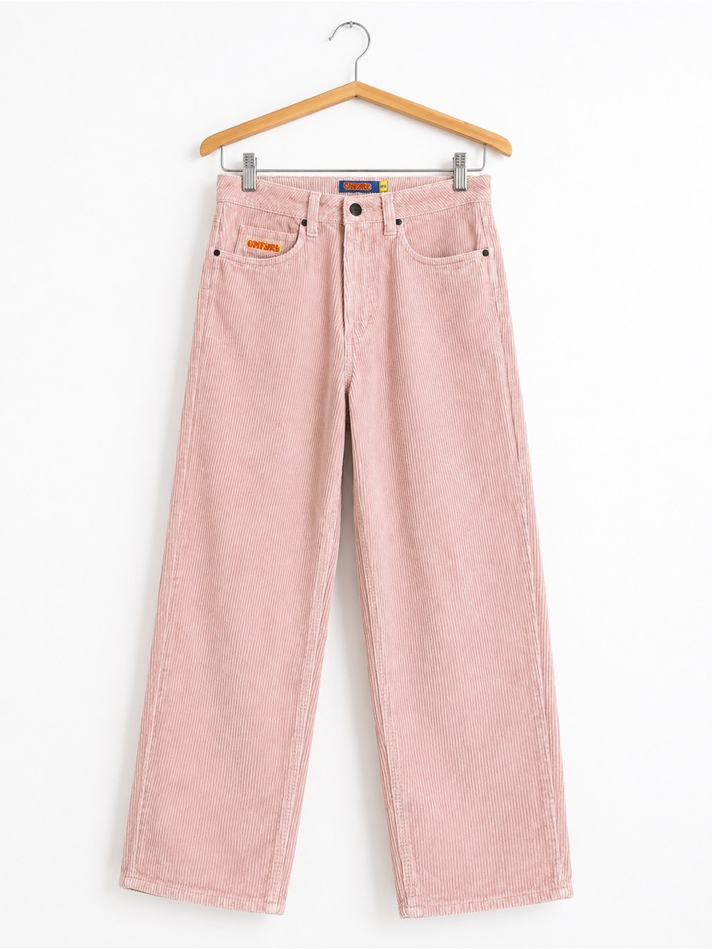 CMPURE 31UX Pink Corduroy Wide Leg Pants Size 28 NWOT Y2K Skater